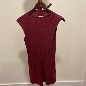 RVCA Sleeveless Red Burgundy Dress, Size US S
